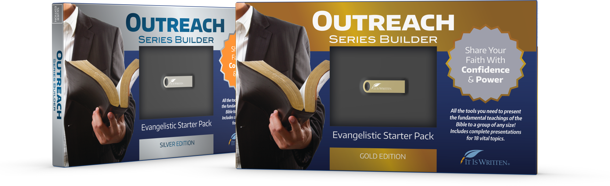 Outreach Series Builder Evangelistic Starter Pack boxes